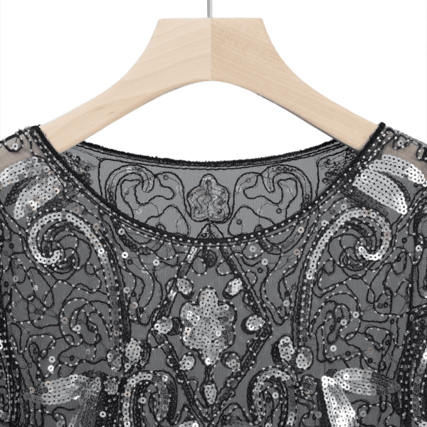 Sequin Mesh Dance Cape - Image 6